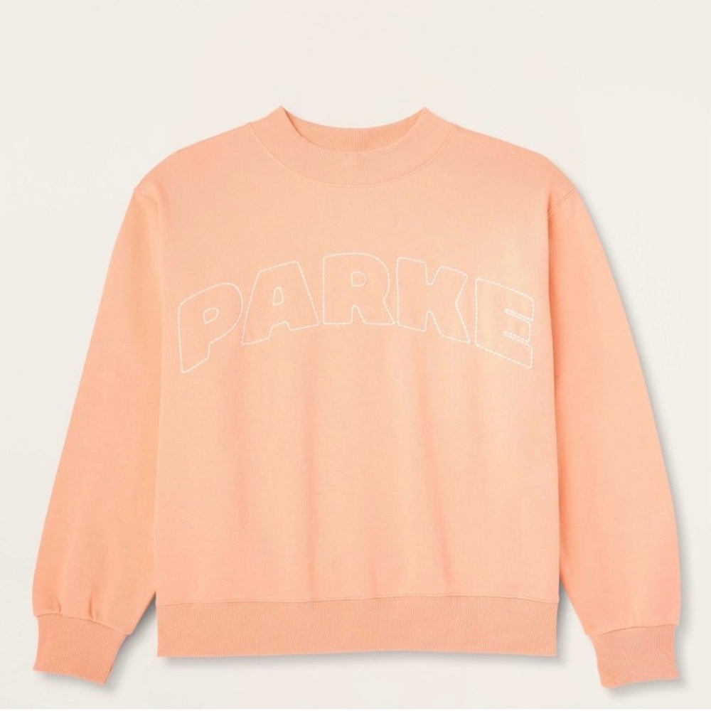 Parke x Target Peach Orange Mockneck Sweatshirt